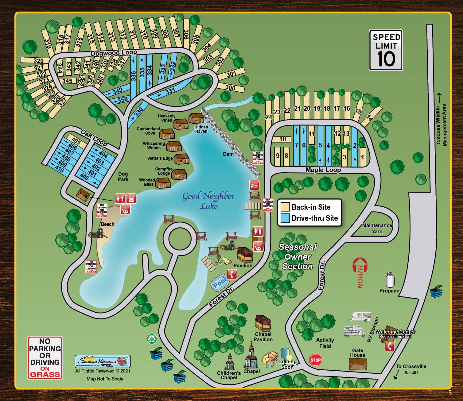 Deer Run RV Resort 2021 Map Angela Everett 